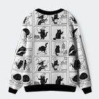 ugly cat comics sweater for gift