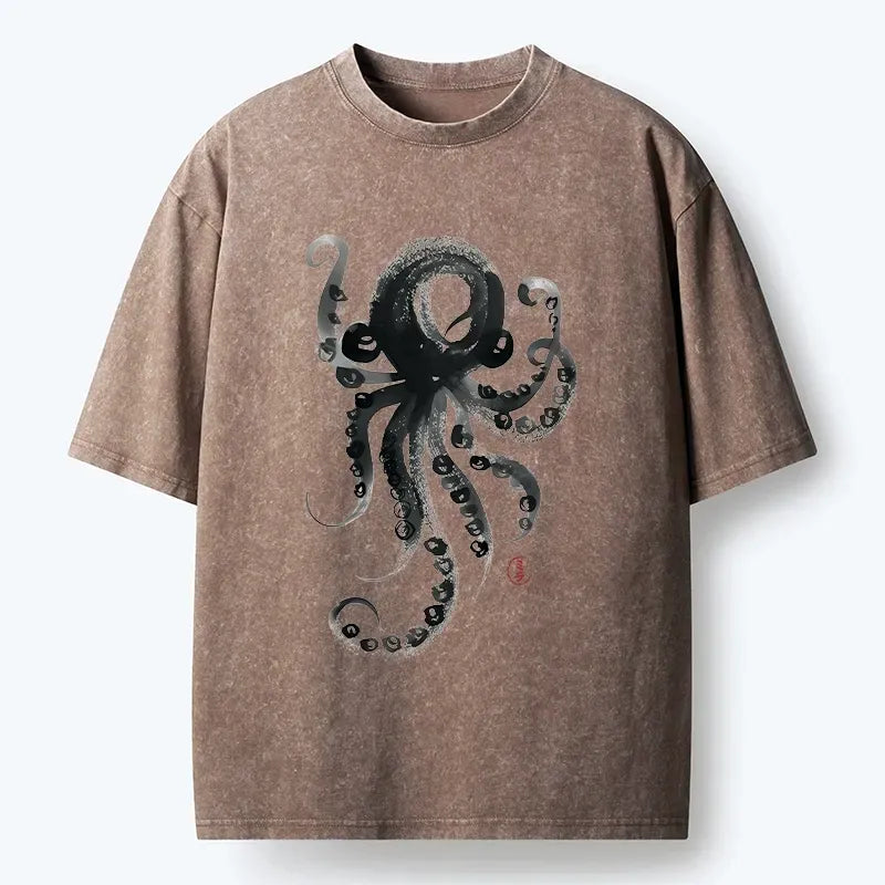 Vintage Japanese Octopus T-Shirt on Sale