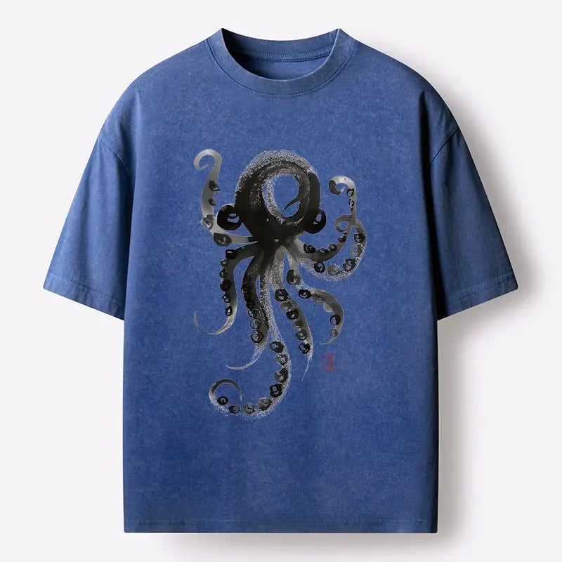 Vintage Japanese Octopus T-Shirt on Sale