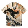 Japanese Cat Aloha Shirt for Vacation
