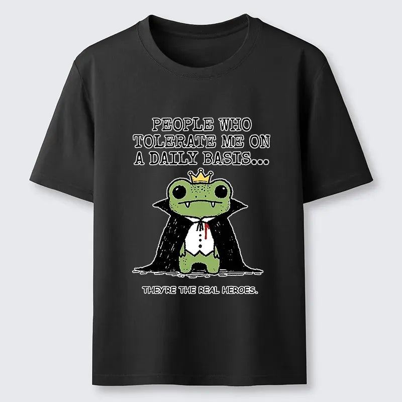 Funny Vampire Frog T-Shirt for Summer