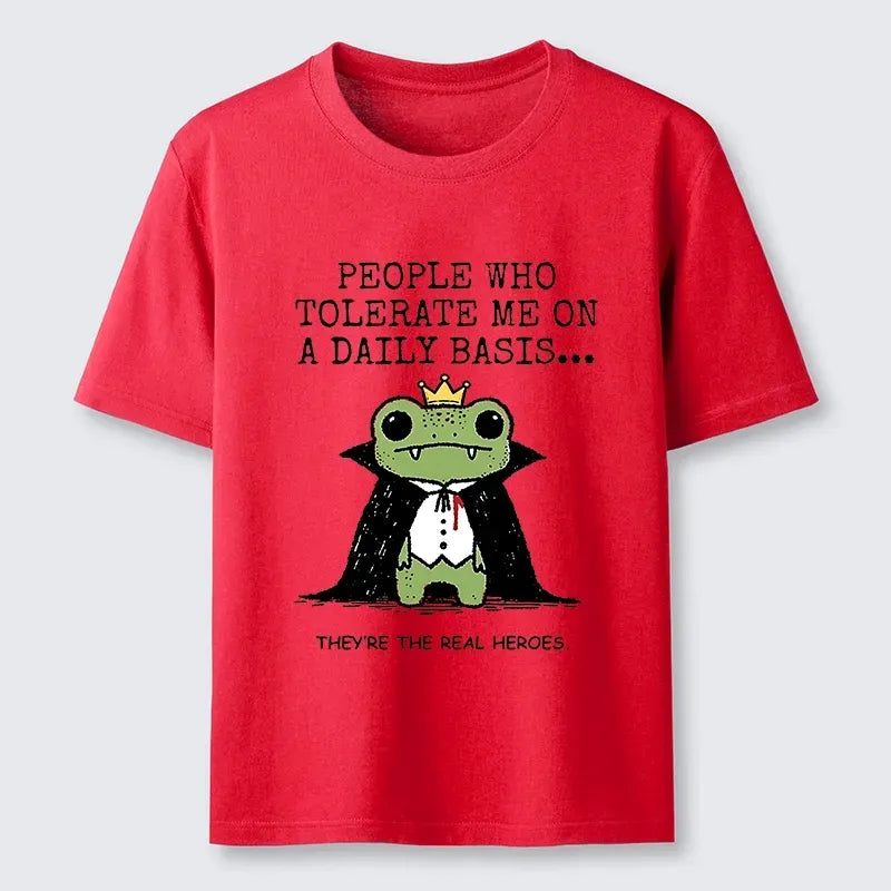 Funny Vampire Frog T-Shirt for Summer