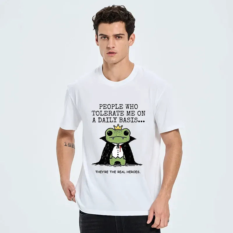 Funny Vampire Frog T-Shirt for Summer