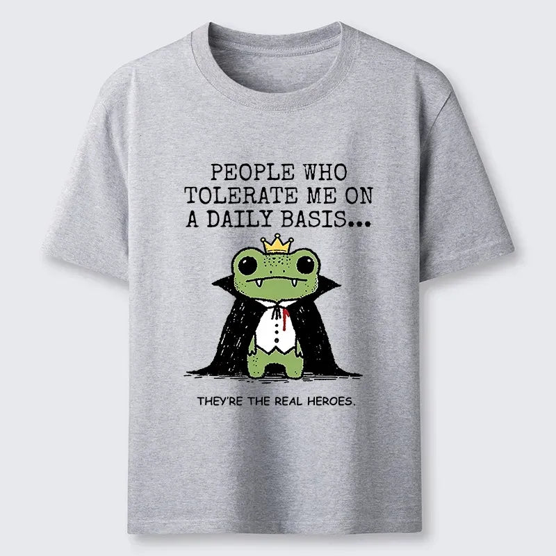 Funny Vampire Frog T-Shirt for Summer