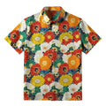 Kyoto-Lion Colorful Chrysanthemums Button-up Shirt