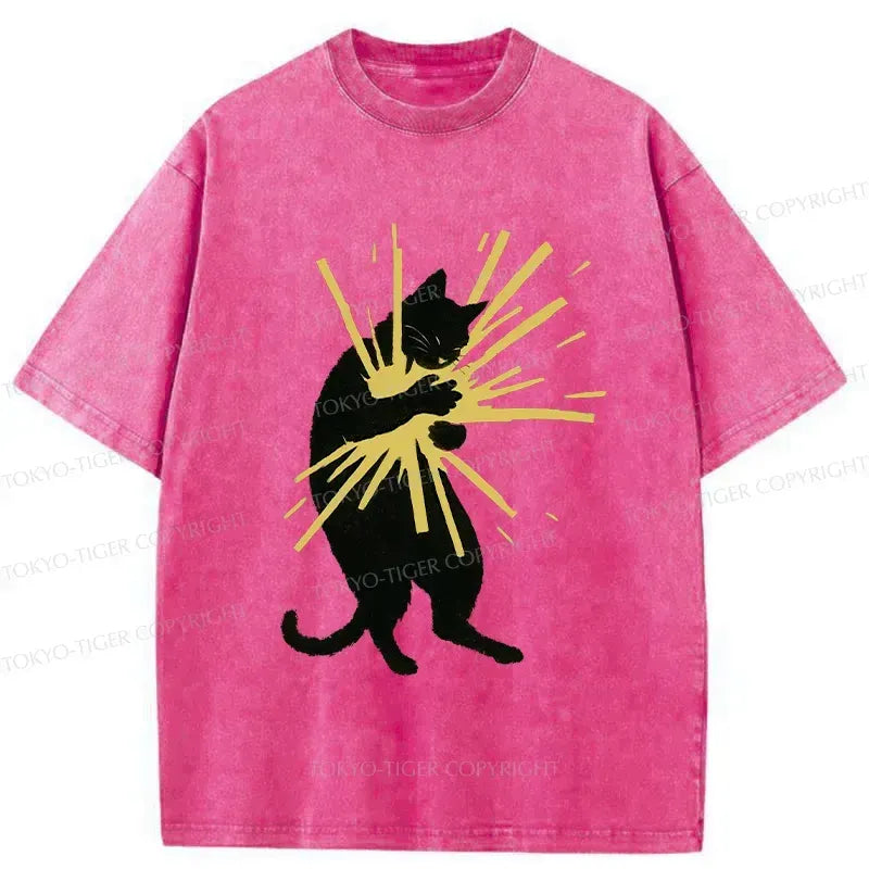 Japanese Cat T-Shirt for Daily Wear