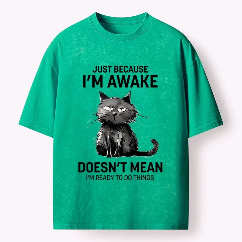Not Ready To Do Things Cat T-Shirt