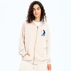 Kyoto-Lion Keep Calm Penguin Washed Zip Hoodie