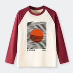 unisex japanese sun art t-shirt for men