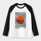 unisex japanese sun art t-shirt for men