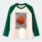 unisex japanese sun art t-shirt for men