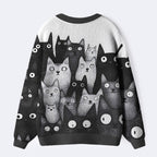 Japanese Cat Cardigan for Daily Wear