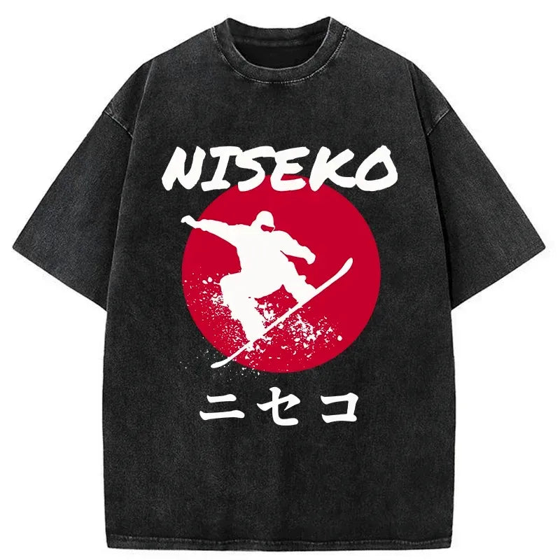 japanese vintage washed t-shirt for unisex