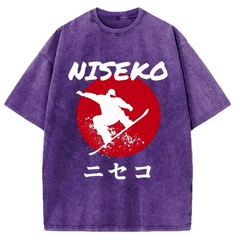 japanese vintage washed t-shirt for unisex