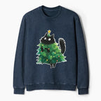 Japanese Cat Sweatshirt for Christmas