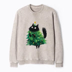 Japanese Cat Sweatshirt for Christmas