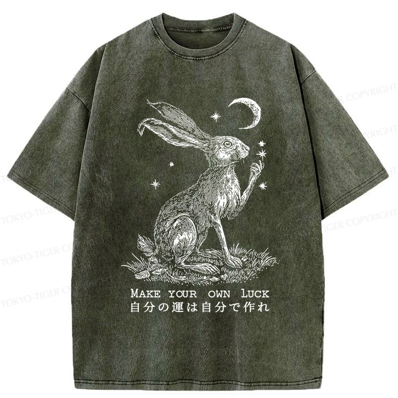 Kyoto-Lion Magic Rabbit Washed T-Shirt