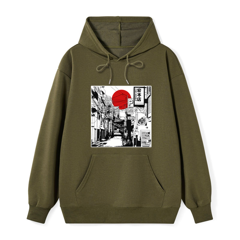 Kyoto-Lion Sunrise On The Street Classic Hoodie