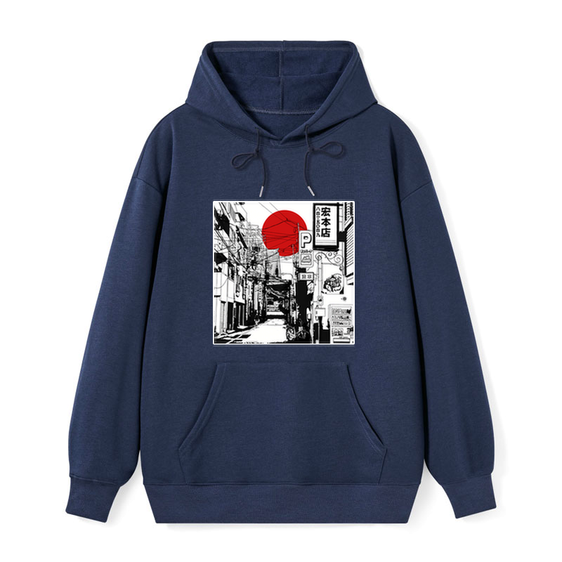 Kyoto-Lion Sunrise On The Street Classic Hoodie