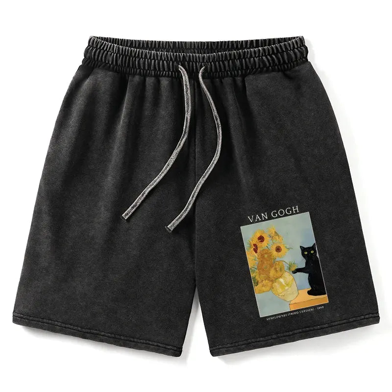 Unisex Washed Shorts for Summer