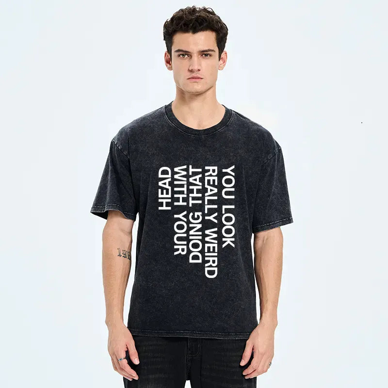 Kyoto-Lion You Look Really Weird Washed T-Shirt