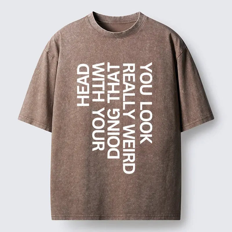 Kyoto-Lion You Look Really Weird Washed T-Shirt