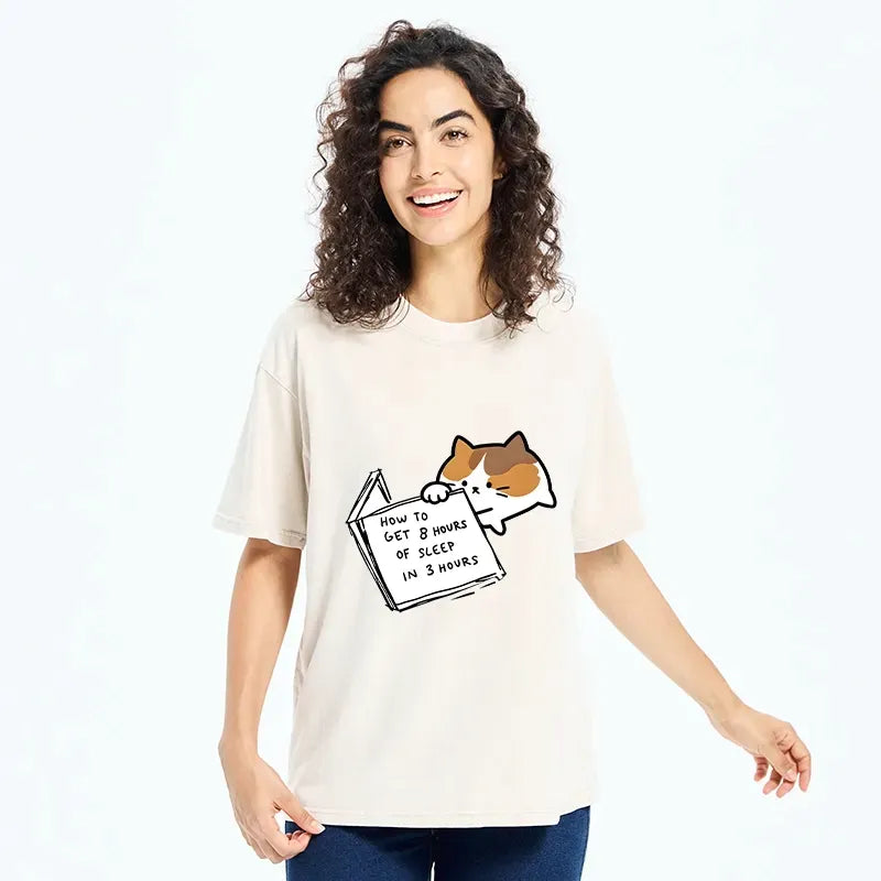 Cat Book T-Shirt Gift Idea