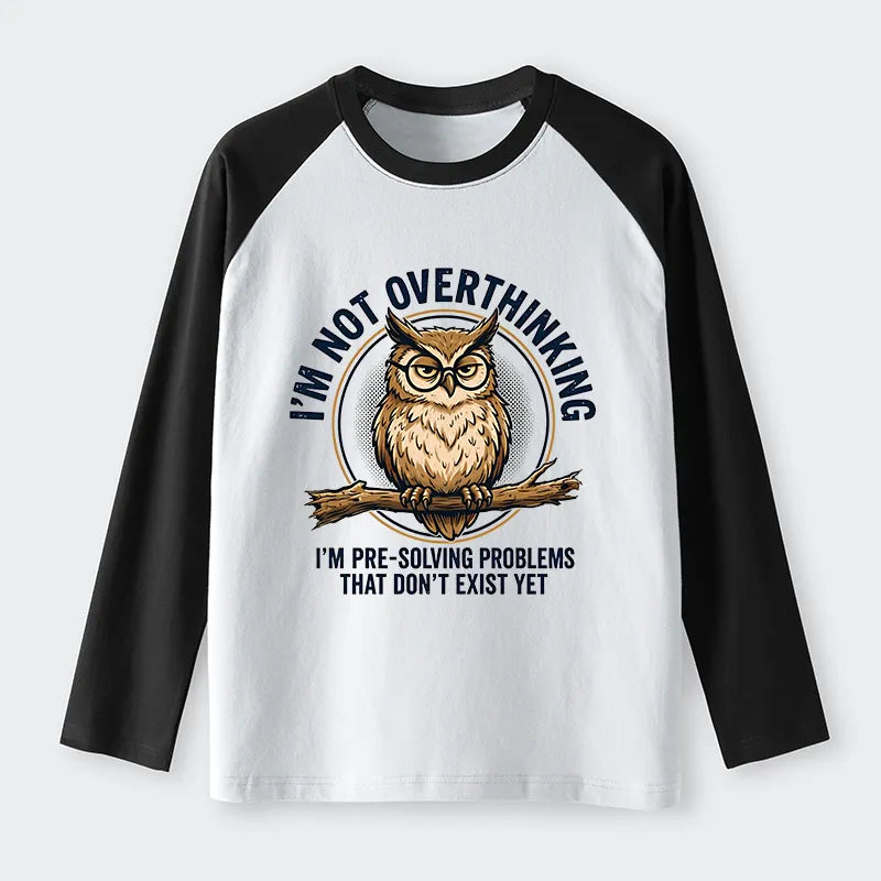 Kyoto-Lion Overthink Master Owl Raglan Long Sleeve T-shirt