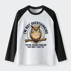 Kyoto-Lion Overthink Master Owl Raglan Long Sleeve T-shirt