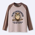 Kyoto-Lion Overthink Master Owl Raglan Long Sleeve T-shirt