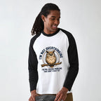 Kyoto-Lion Overthink Master Owl Raglan Long Sleeve T-shirt
