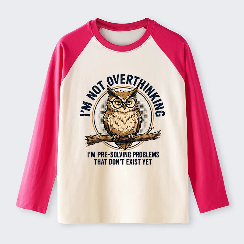 Kyoto-Lion Overthink Master Owl Raglan Long Sleeve T-shirt