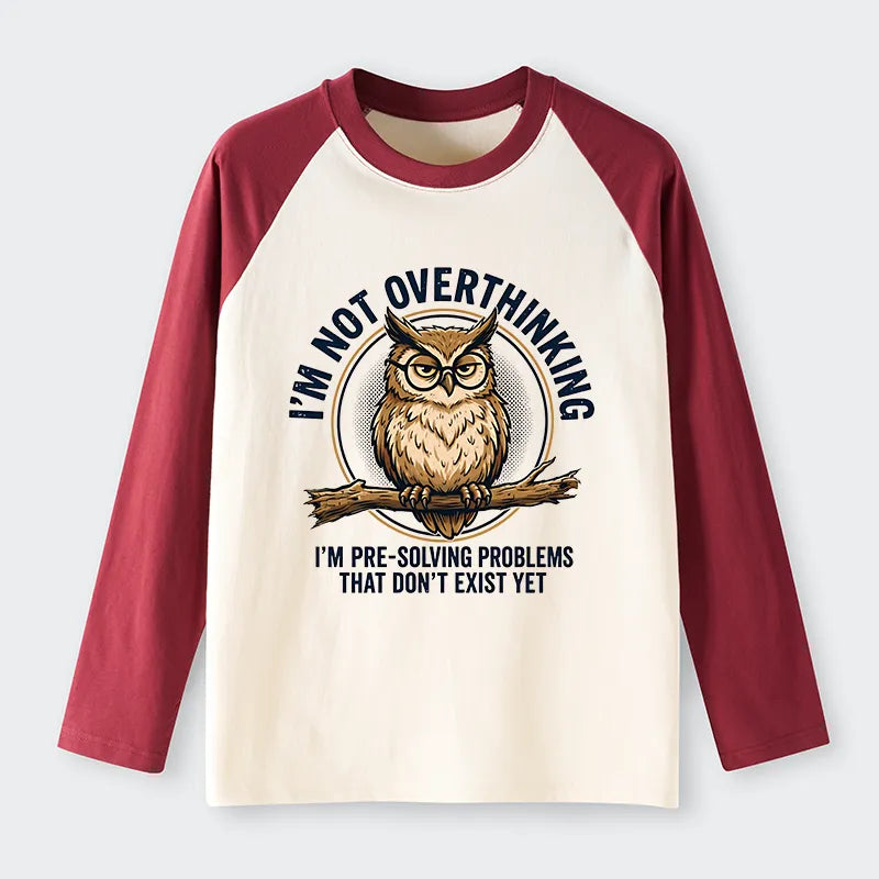 Kyoto-Lion Overthink Master Owl Raglan Long Sleeve T-shirt