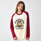 Kyoto-Lion Overthink Master Owl Raglan Long Sleeve T-shirt