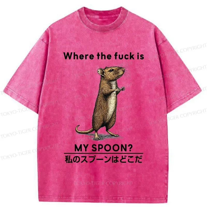 Kyoto-Lion washed unisex t-shirt