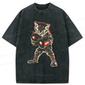 Vintage Kyoto Lion Cat Tee for Summer