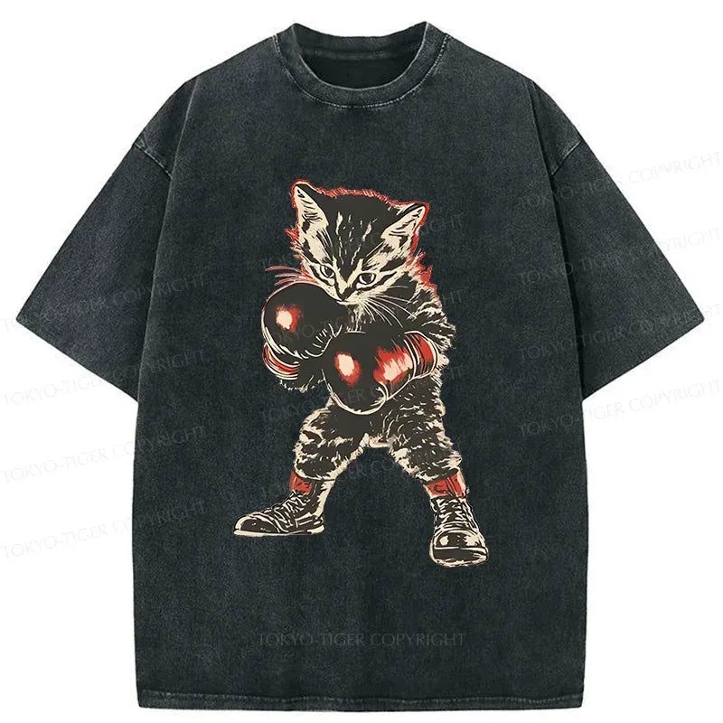 Vintage Kyoto Lion Cat Tee for Summer
