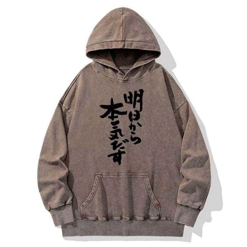 japan washed hoodie for daily wear