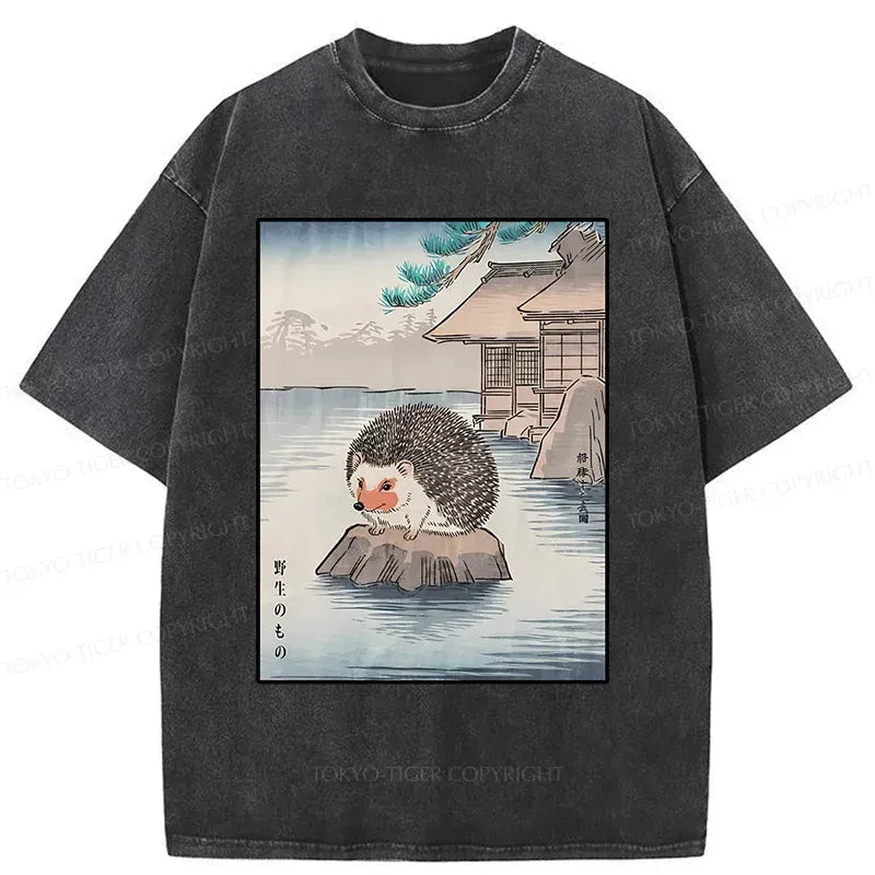 Japanese Washed T-Shirt for Daily Wear