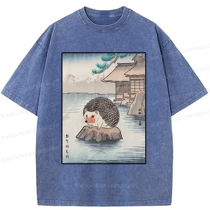 Japanese Washed T-Shirt for Daily Wear