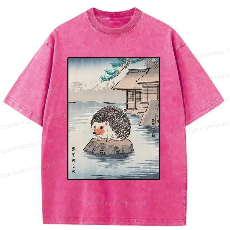 Japanese Washed T-Shirt for Daily Wear
