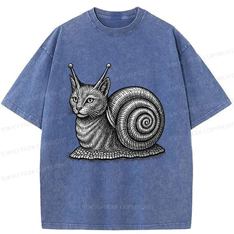 Kyoto-Lion Vintage Cat T-Shirt for Daily Wear