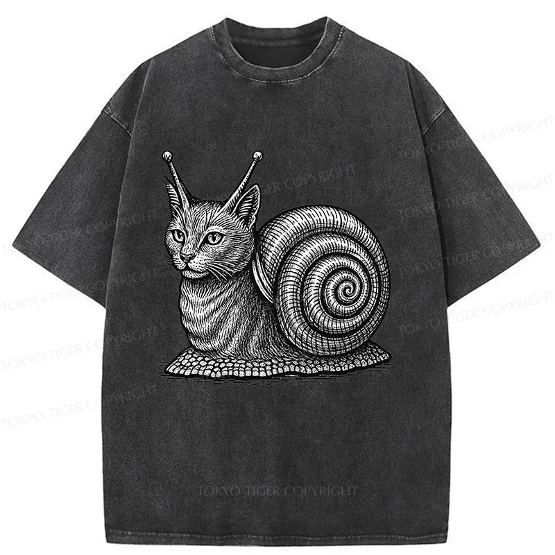 Kyoto-Lion Vintage Cat T-Shirt for Daily Wear