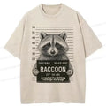 Kyoto-Lion Arrested Raccoon Japan Washed T-Shirt