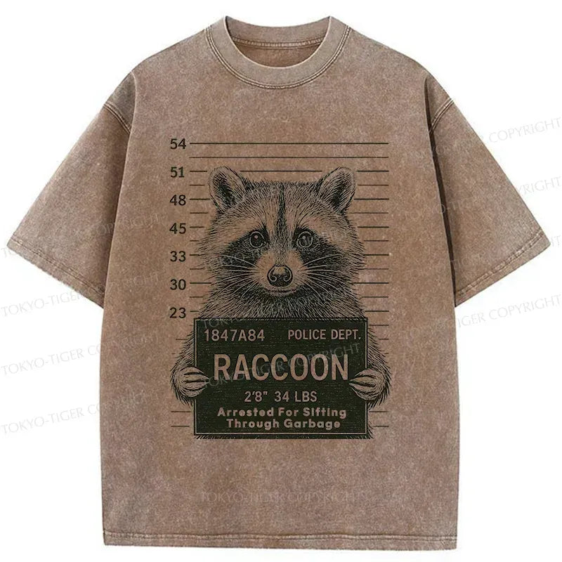 Japanese Raccoon T-Shirt Trendy