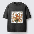 Japanese Vintage Washed T-Shirt for Summer