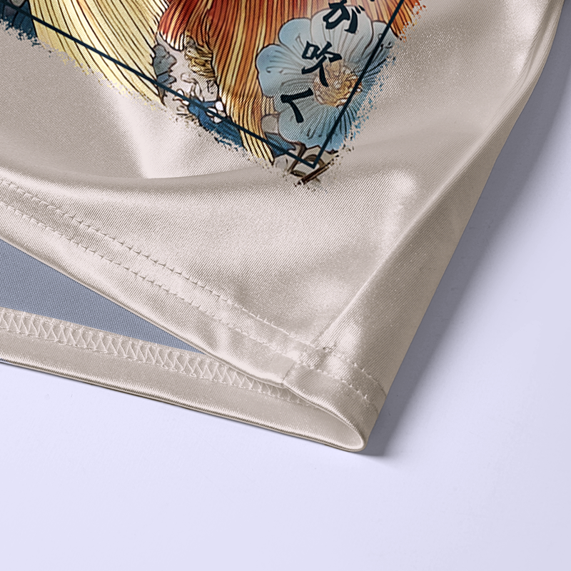 Kyoto-Lion Lucky Koi Cat Glossy Oversized Jersey