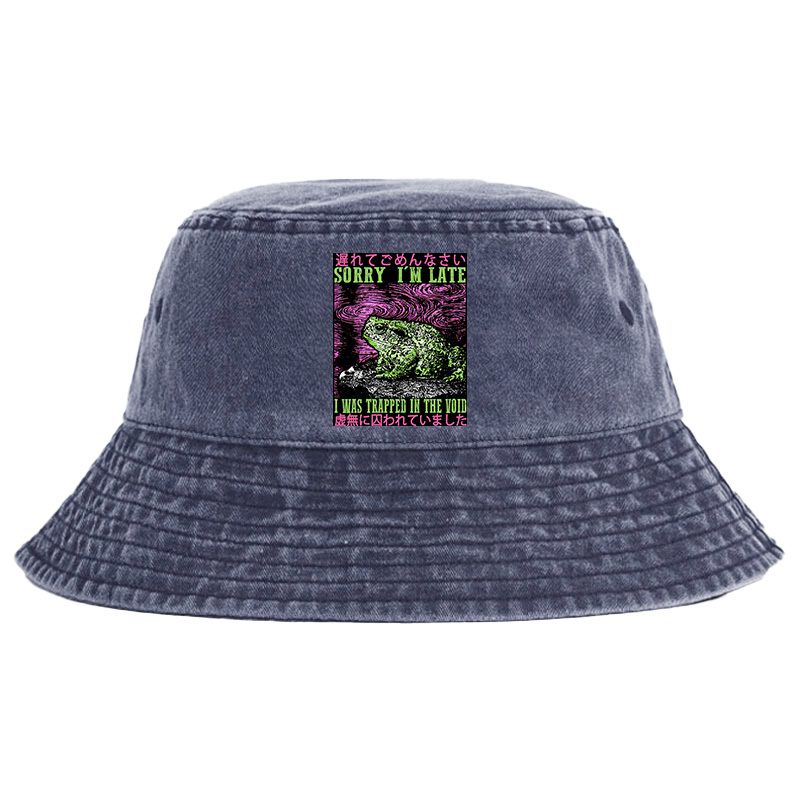 Japanese Washed Bucket Hat for Summer