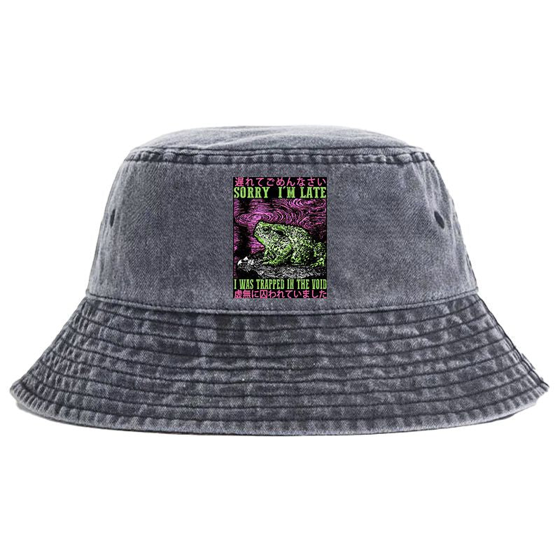 Japanese Washed Bucket Hat for Summer