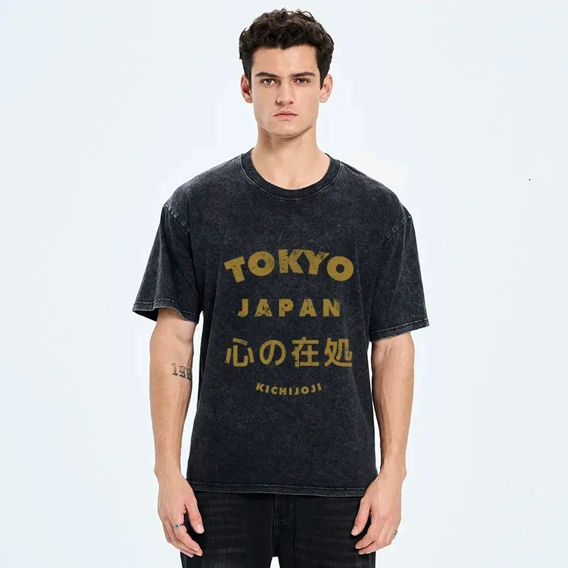 Retro Tokyo Japan Streetwear Top for Summer